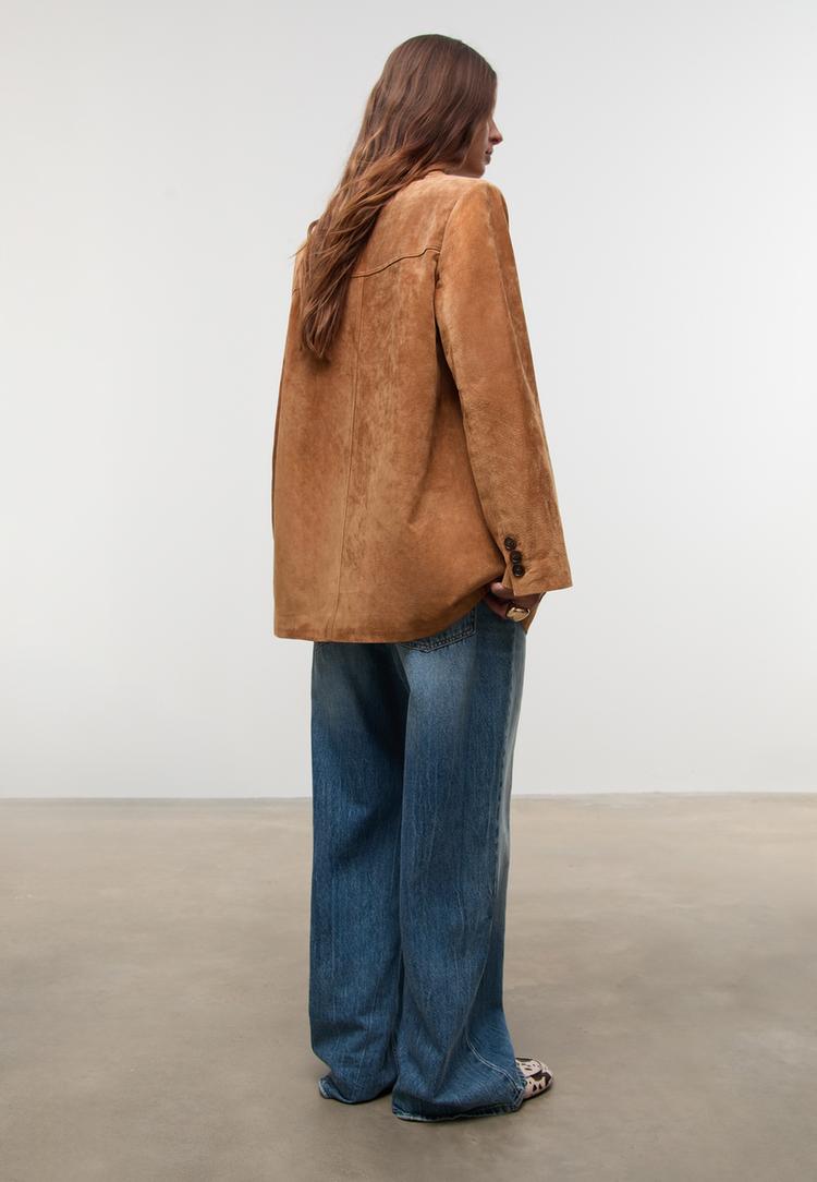 chaqueta americana 100 piel
