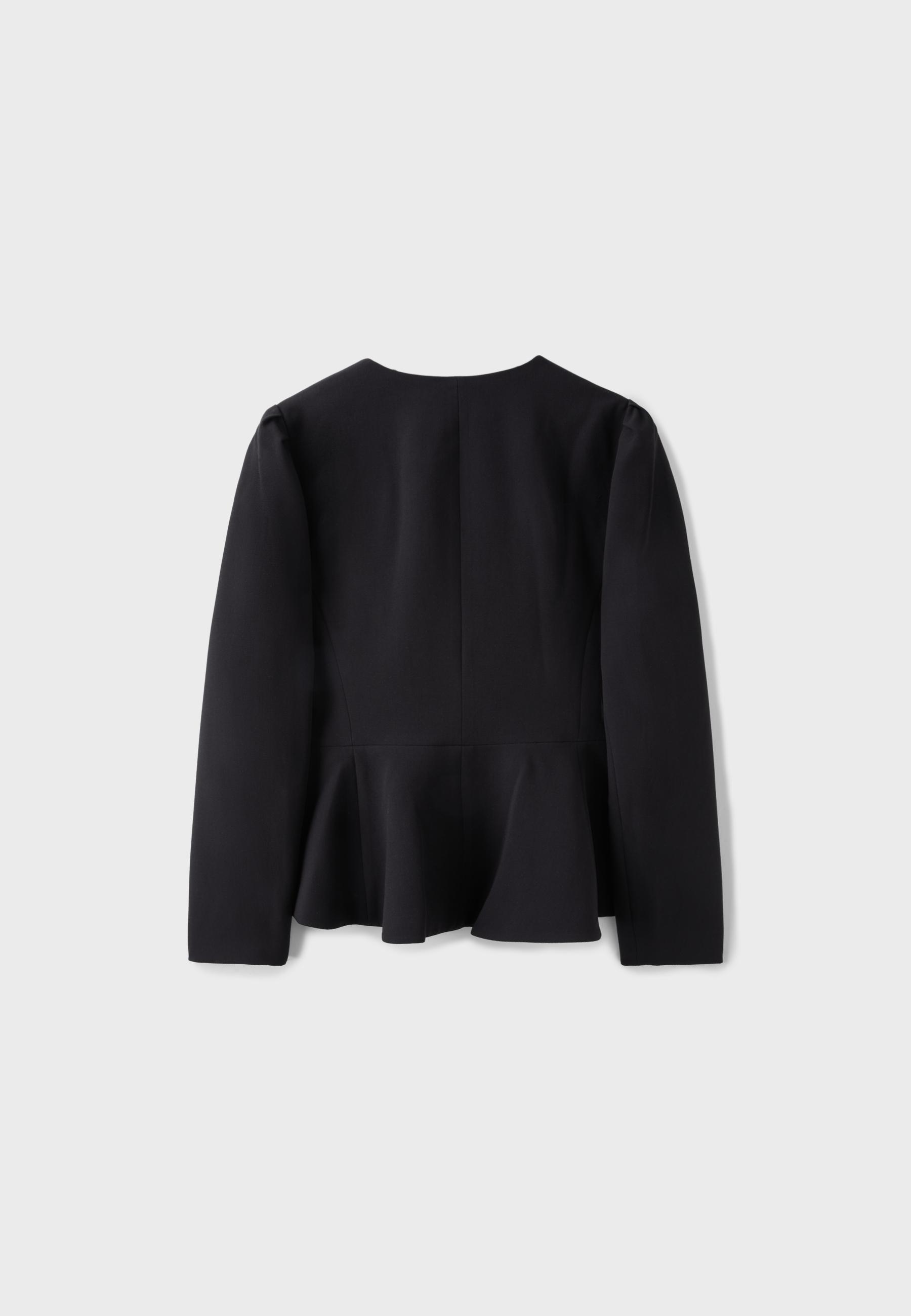 Peplum blazer — Black