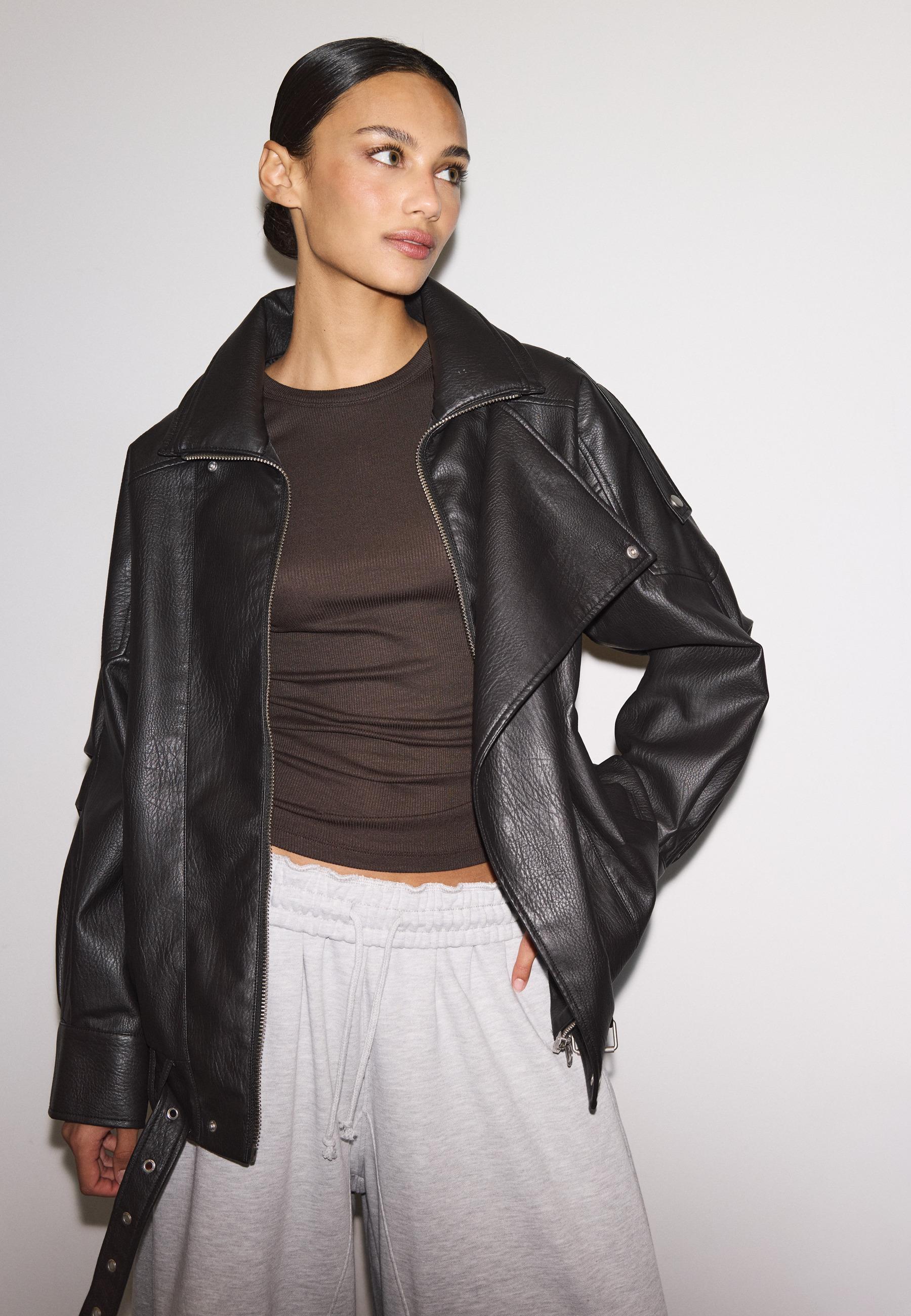 i*m様 JAREY FAUX LEATHER SHORTJACKET BB s JAREY FAUX LEATHER SHORT JACKET BB 【公式通販】