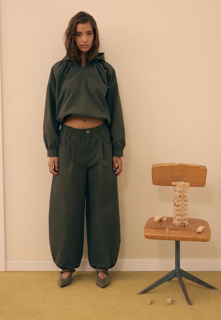 Karirane Paraglajder Pantalone