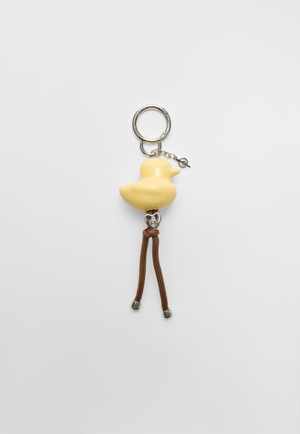 Duck charm keyring