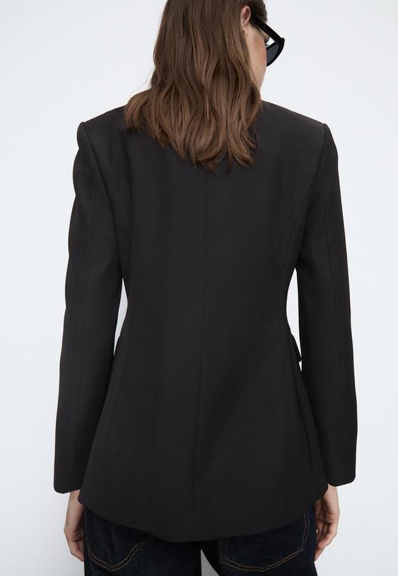 slim fit double breasted blazer