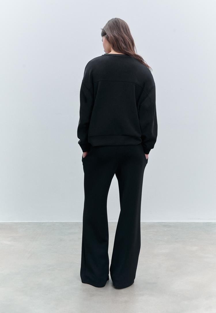 pantalon wide leg nervio tacto suave
