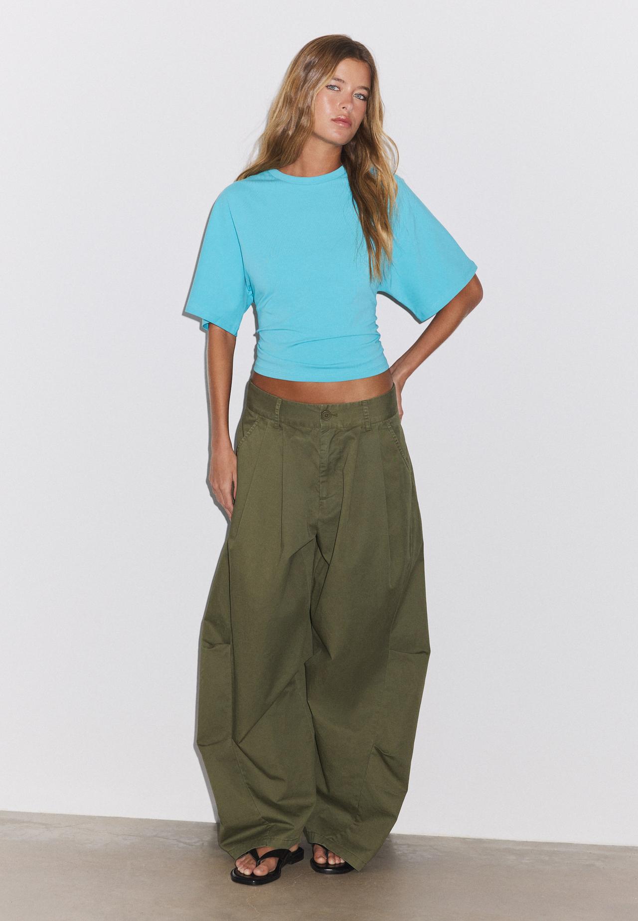Japanese short sleeve T-shirt — Turquoise