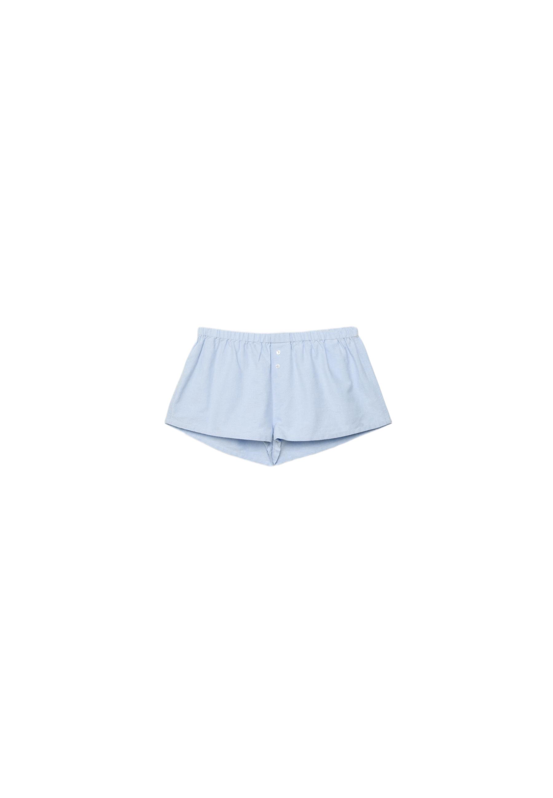 Mini buttoned shorts