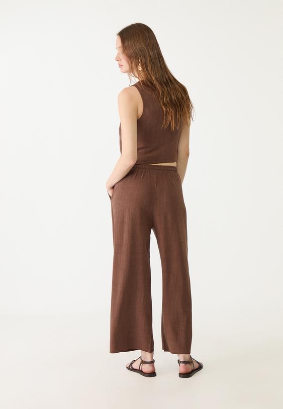 Stradivarius Rustieke Culotte Bruin Xl