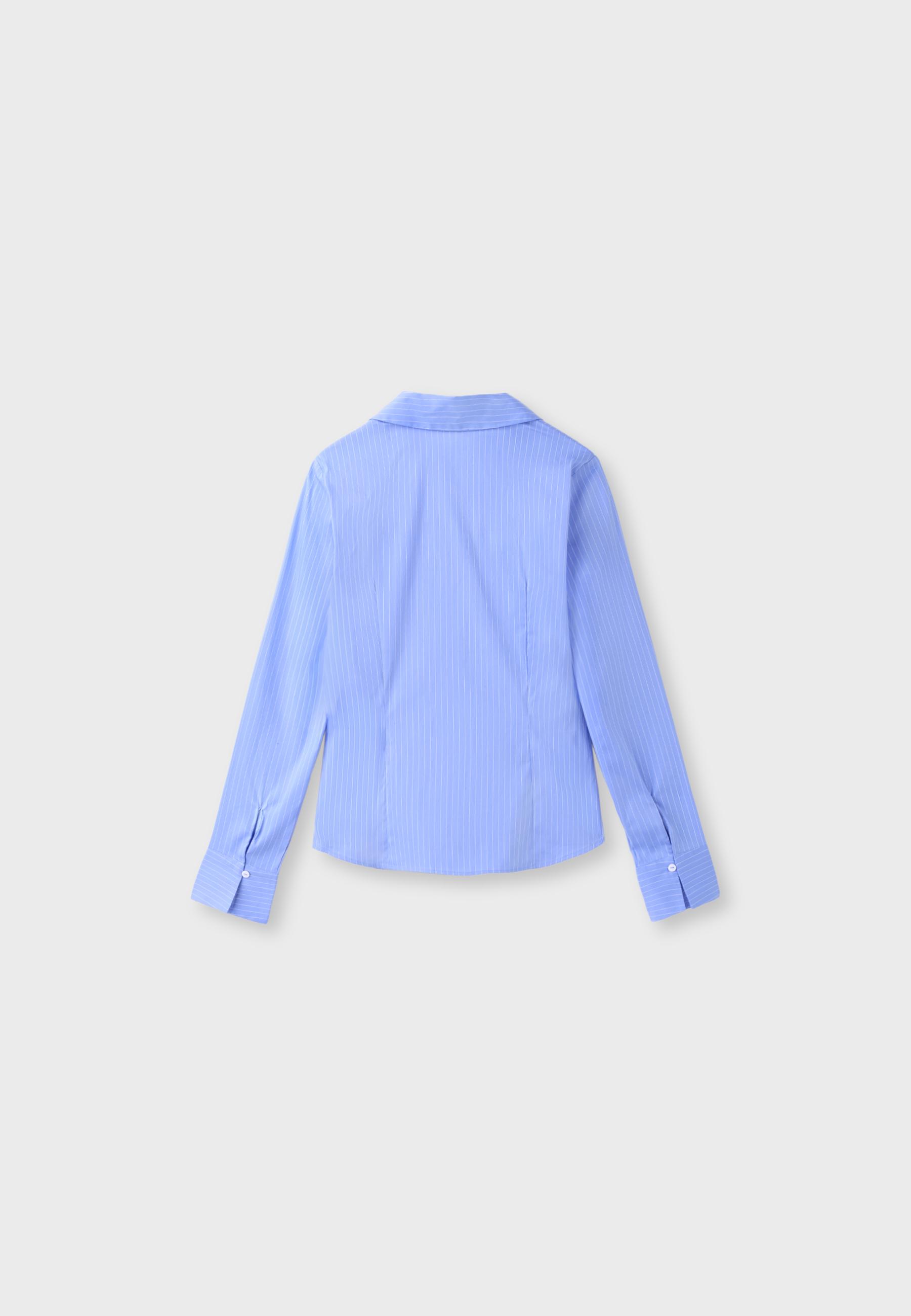 Stradivarius Basic dar kesim gömlek görsel 5