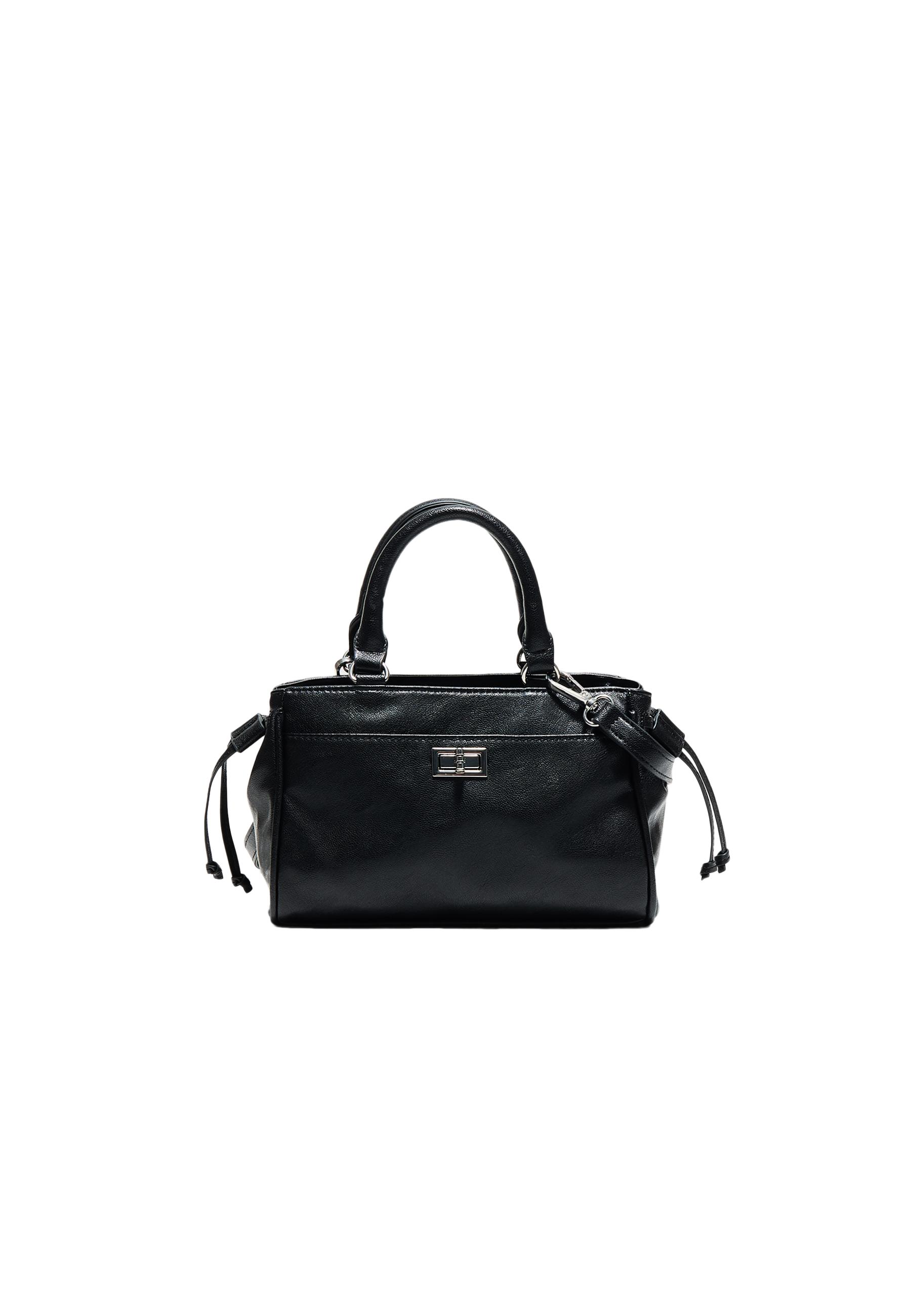 Mini flap city bag — Black