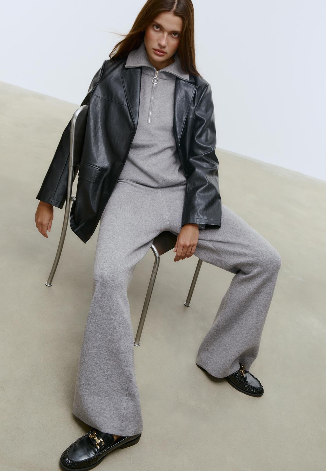 Pantalón ancho punto largo