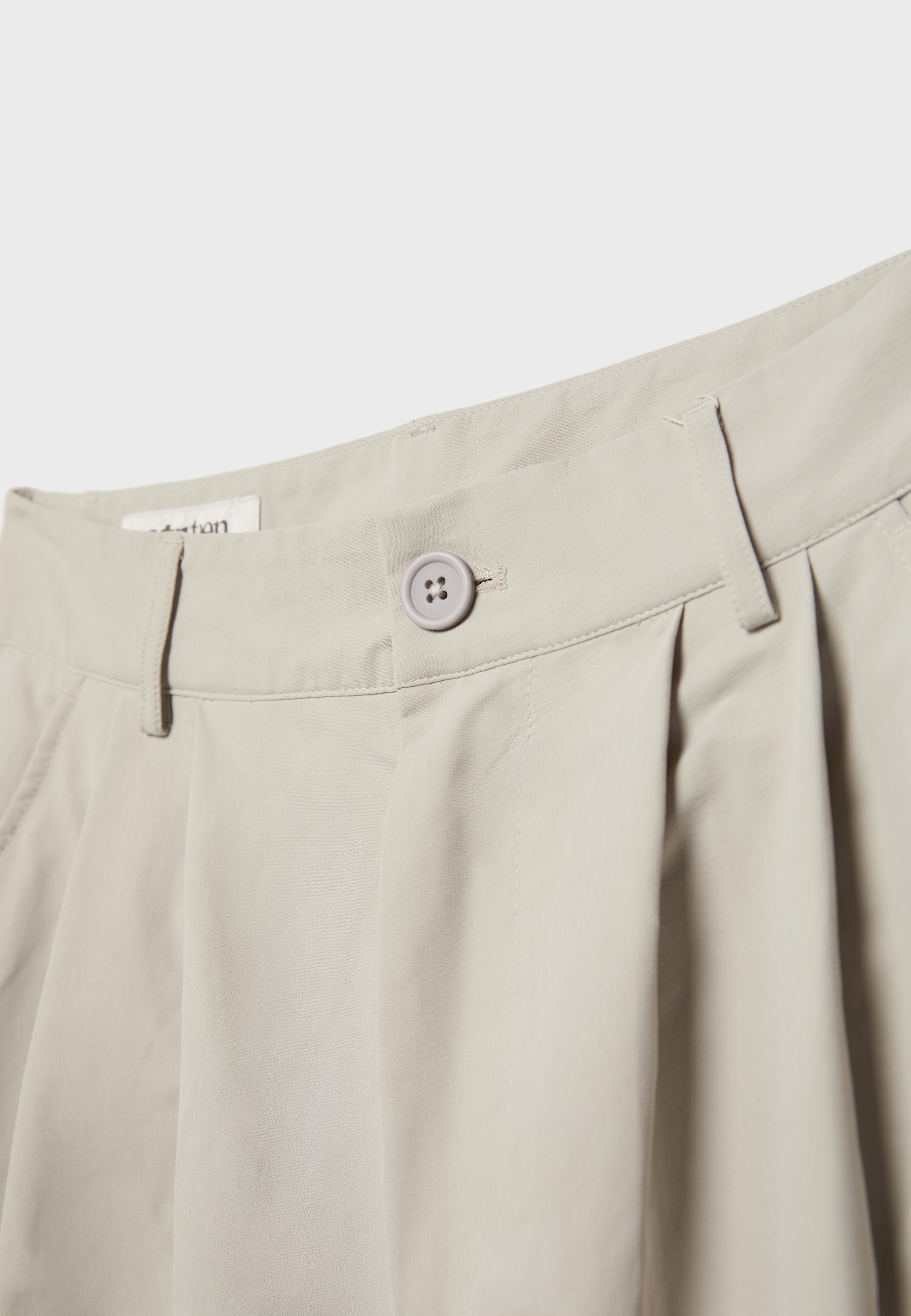 Barrel smart trousers — Stone