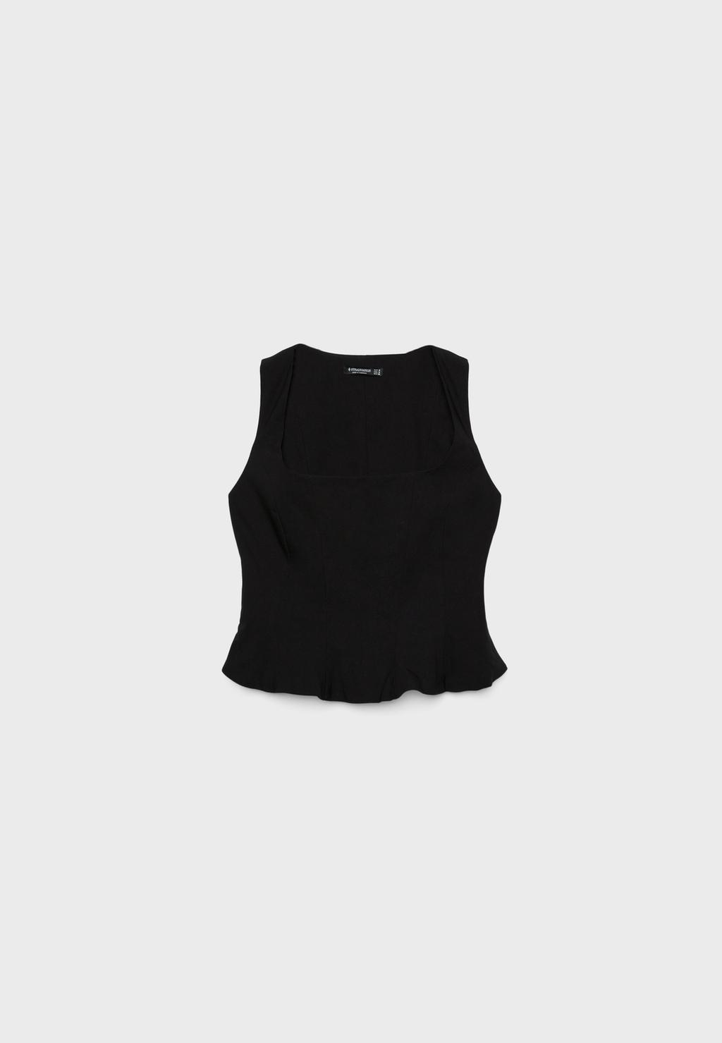 Top corset peplum