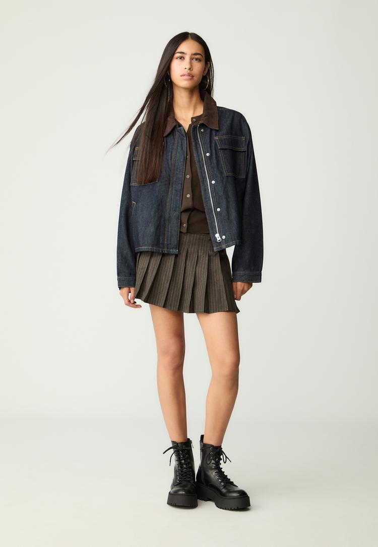 cazadora denim combinada
