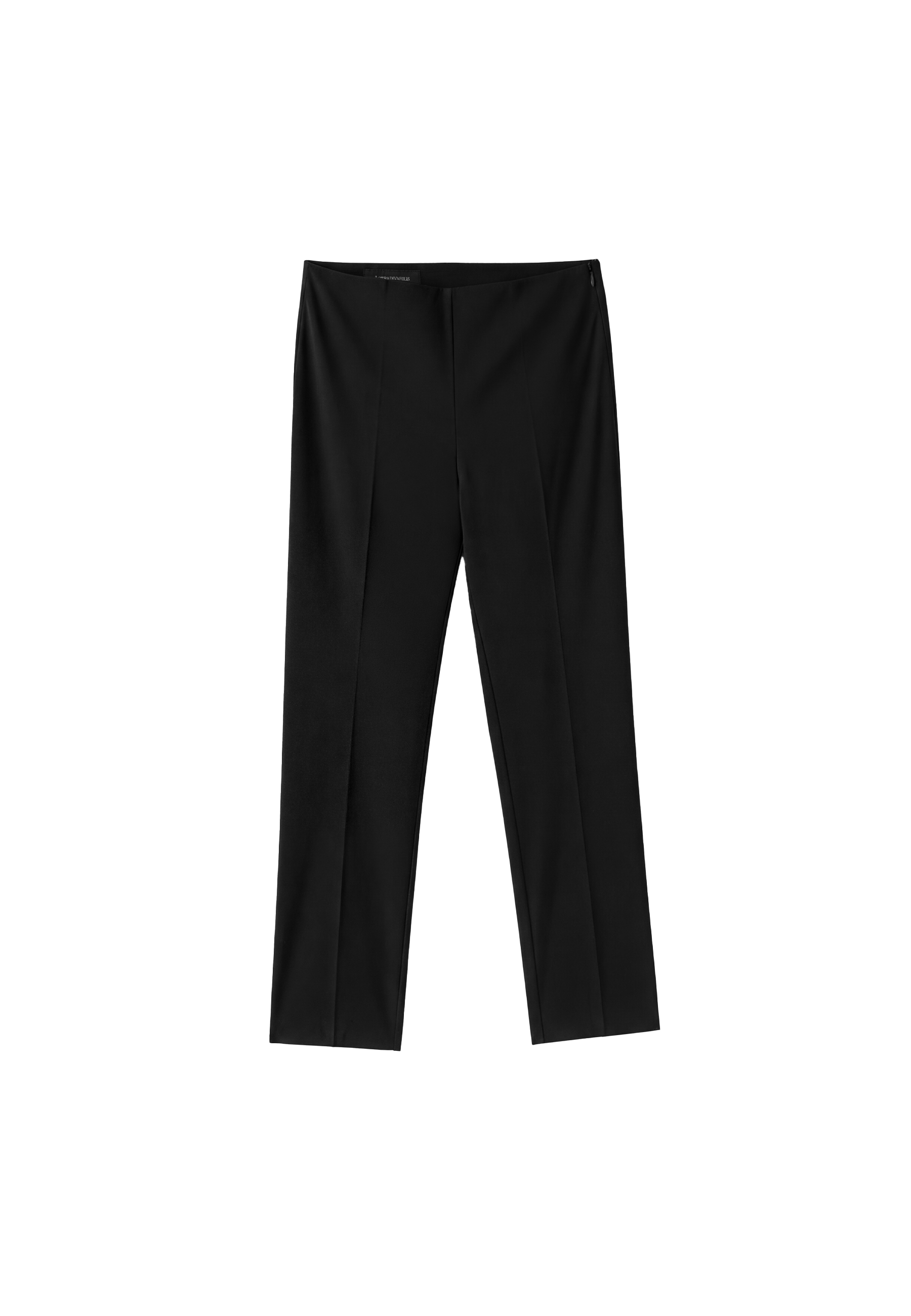 Cigarette bengaline trousers — Black