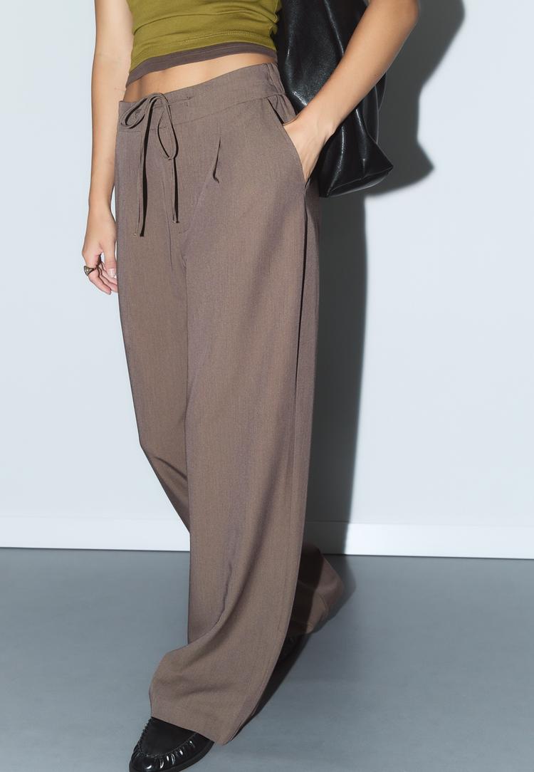 pantalon vestir pinza cordones