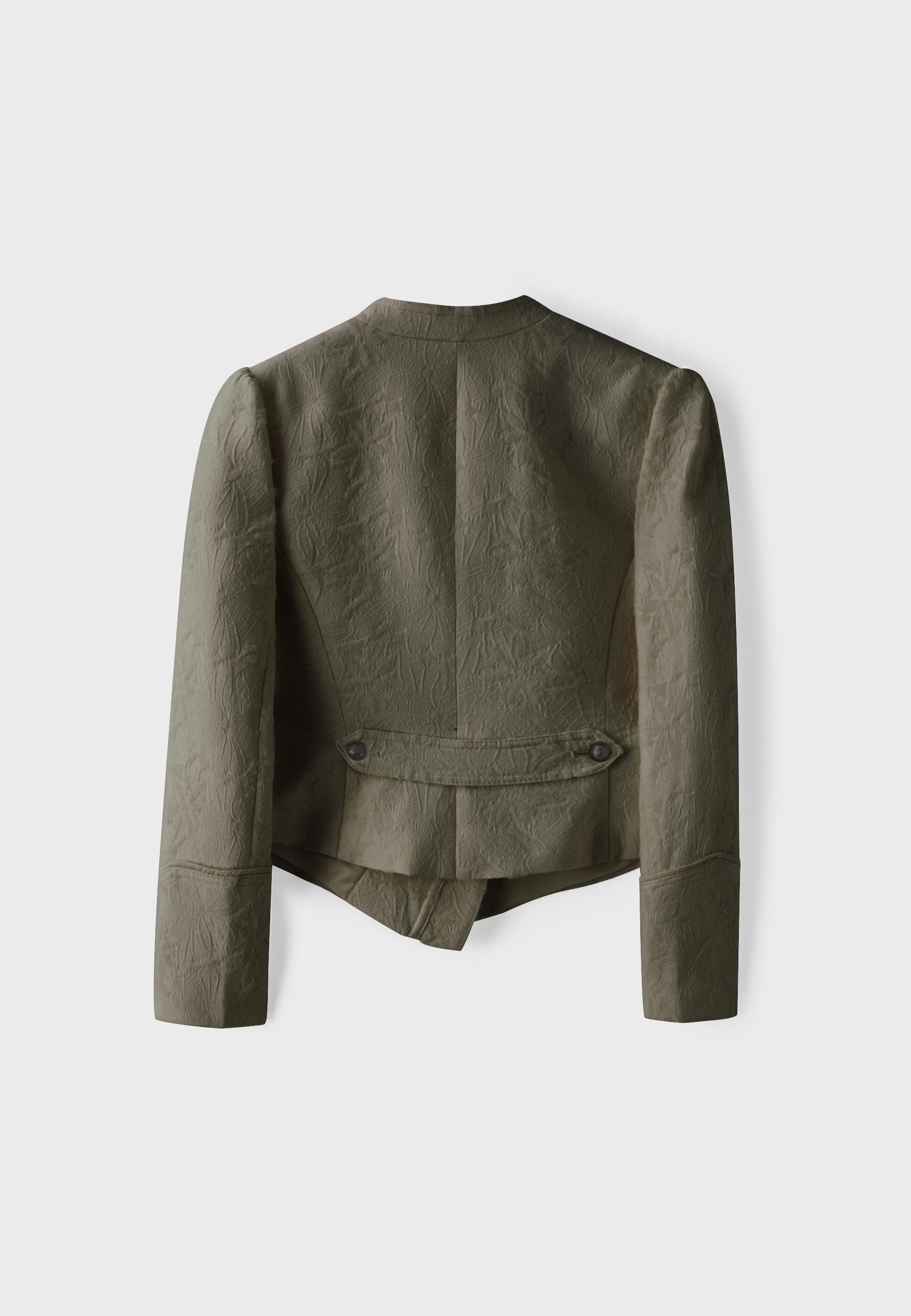 Jacquard blazer — Khaki