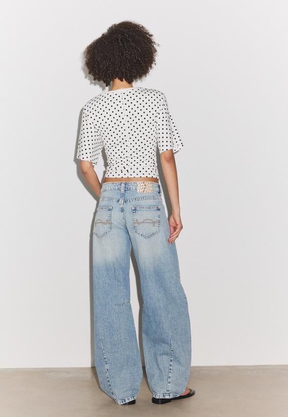 jeans barrel tiro bajo