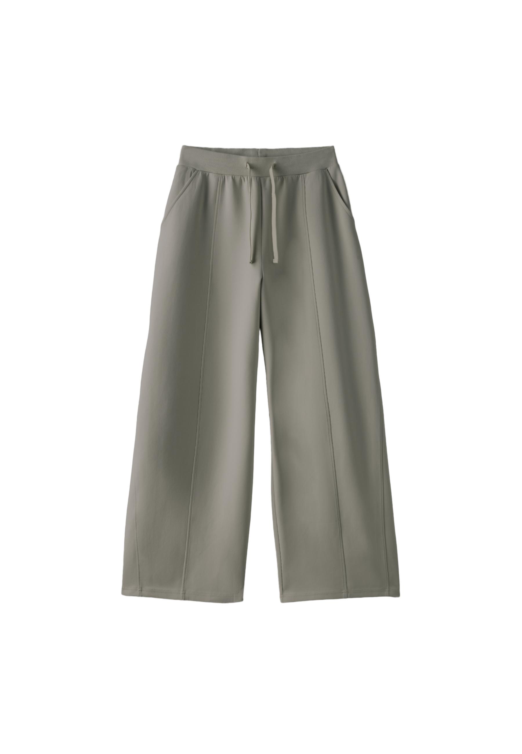 Wide-leg barrel jogger trousers — Brown