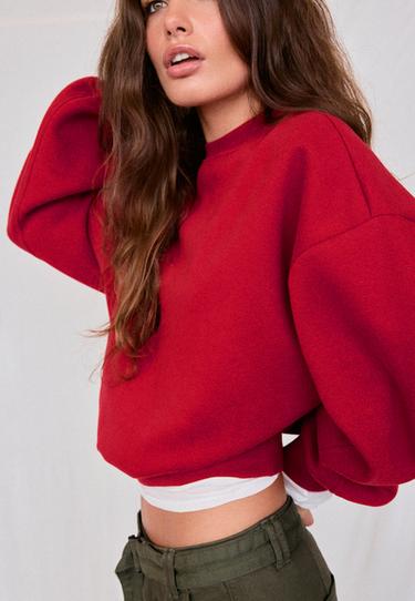 Basic sweatshirt — Red 4