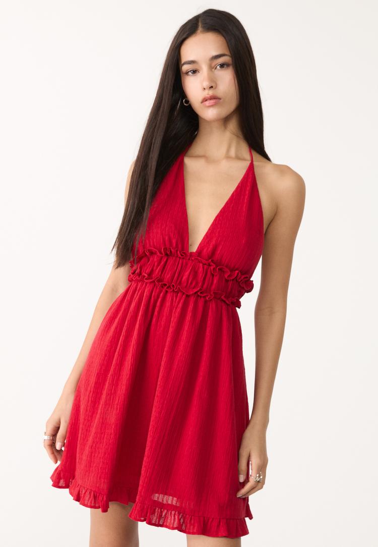 vestido corto espalda descubierta