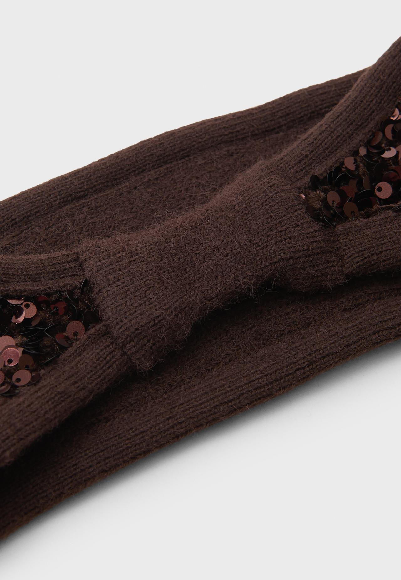 Sequin headband — Brown