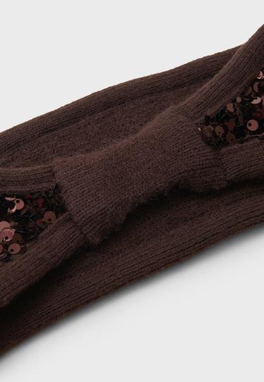 Sequin headband — Brown 3