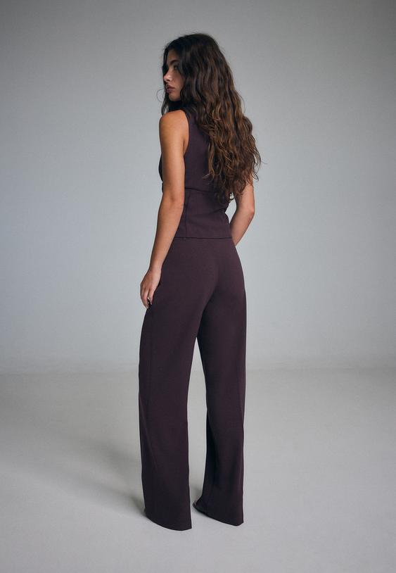 Slim Fit Ravne Hlače