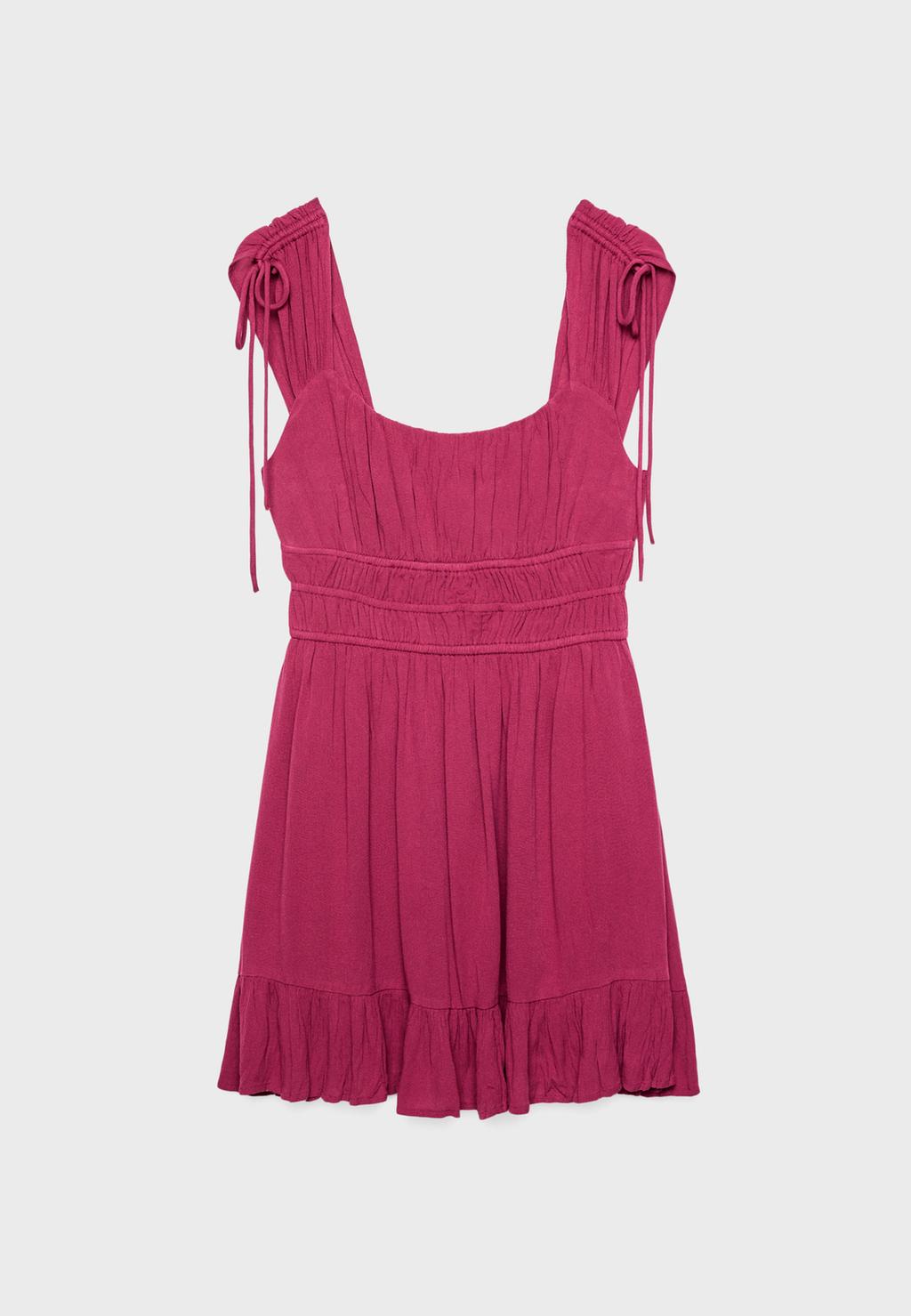 Vestido corto fluido
