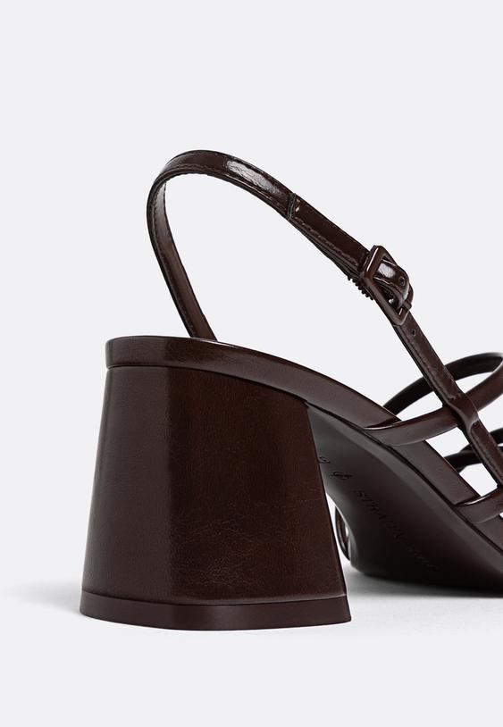 sandalias tacon ancho tiras