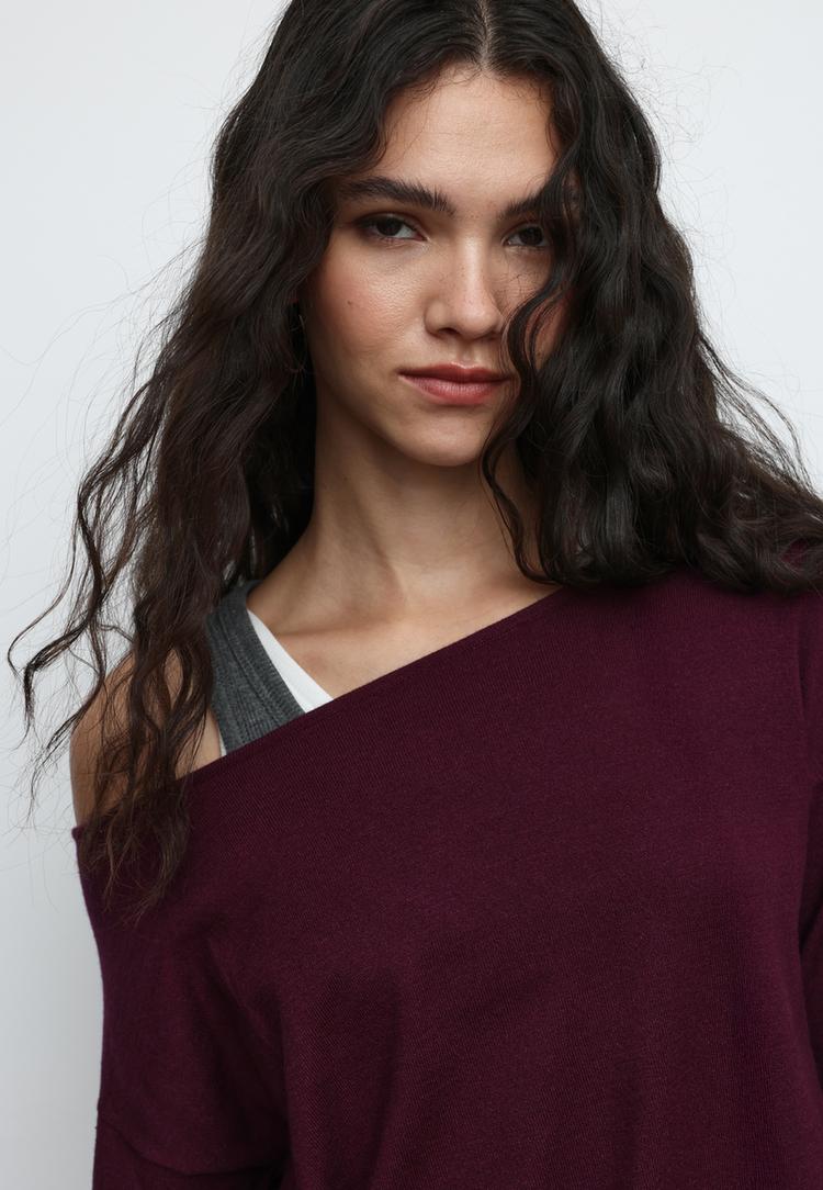 kısa genis yaka orgu elbise