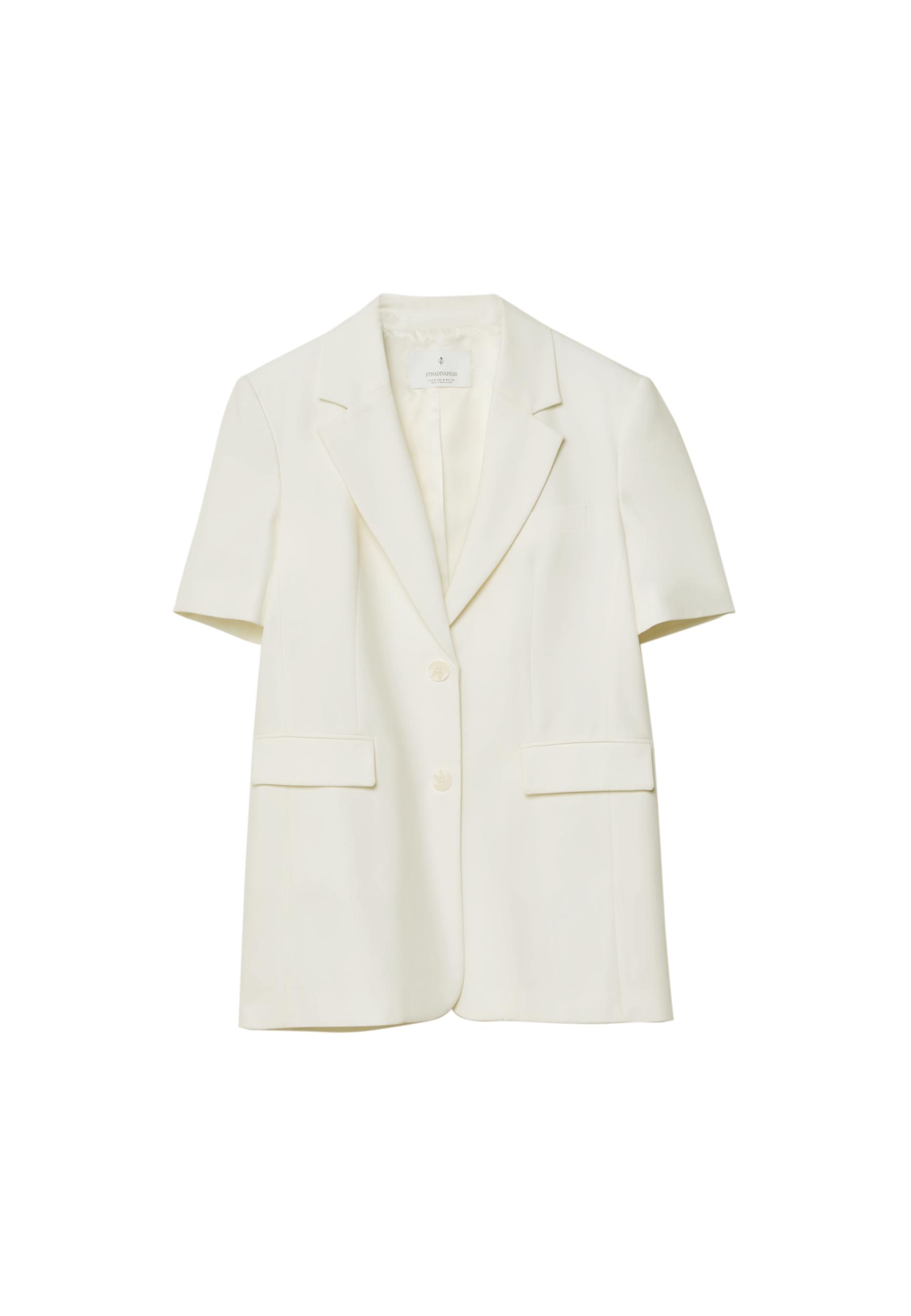 Regular fit short sleeve blazer - Women's fashion