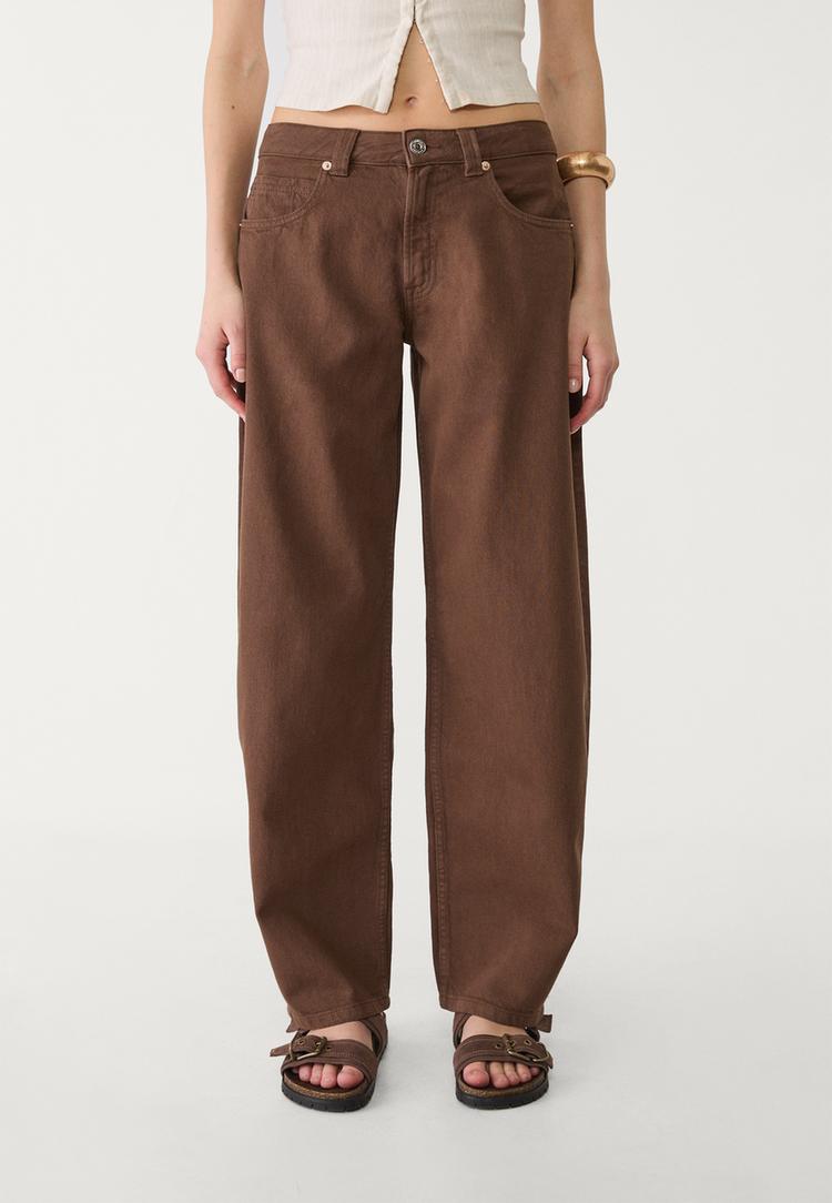 jeans barrel baggy balloon efecto lavado