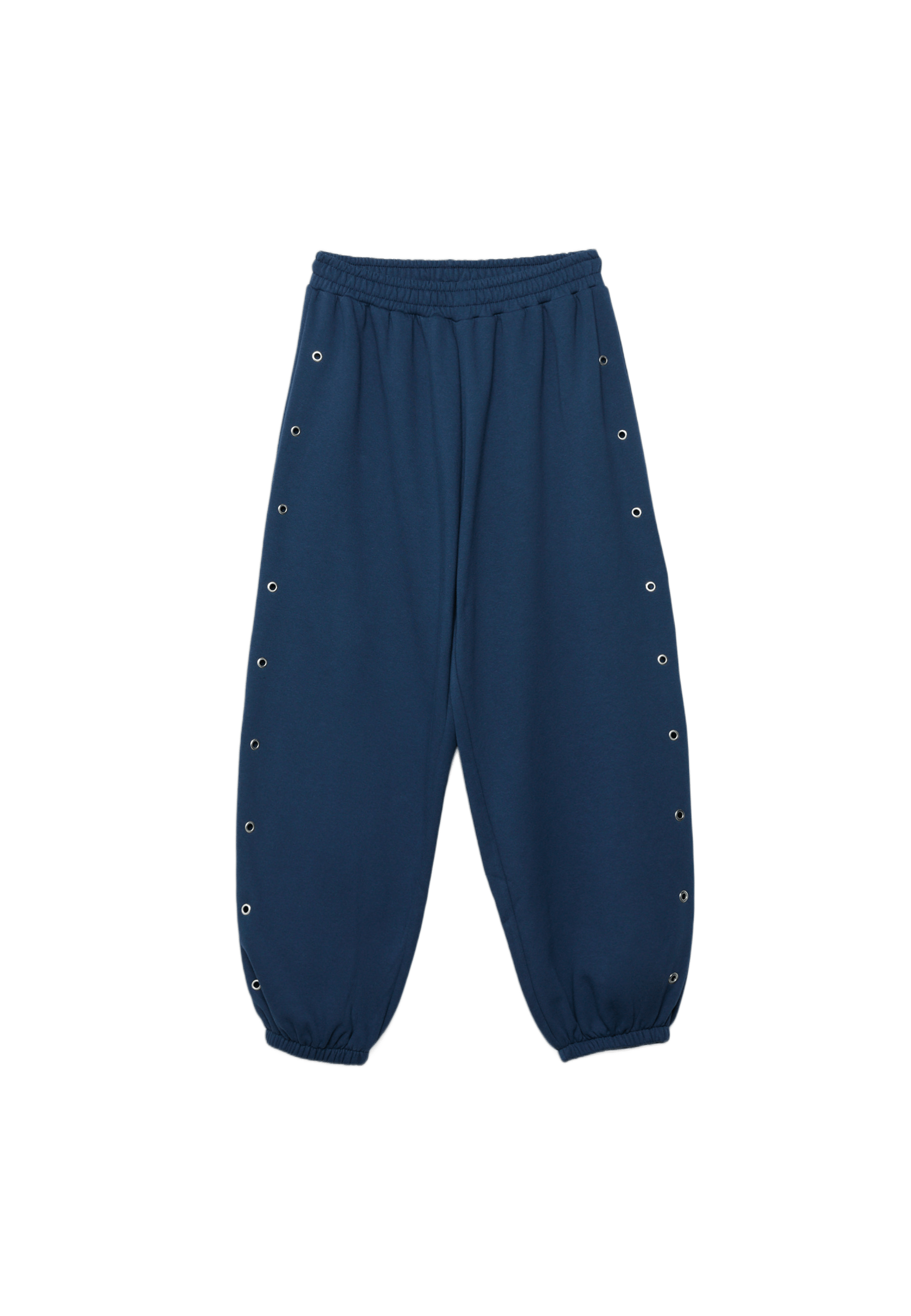 Eyelet jogger trousers — Navy blue