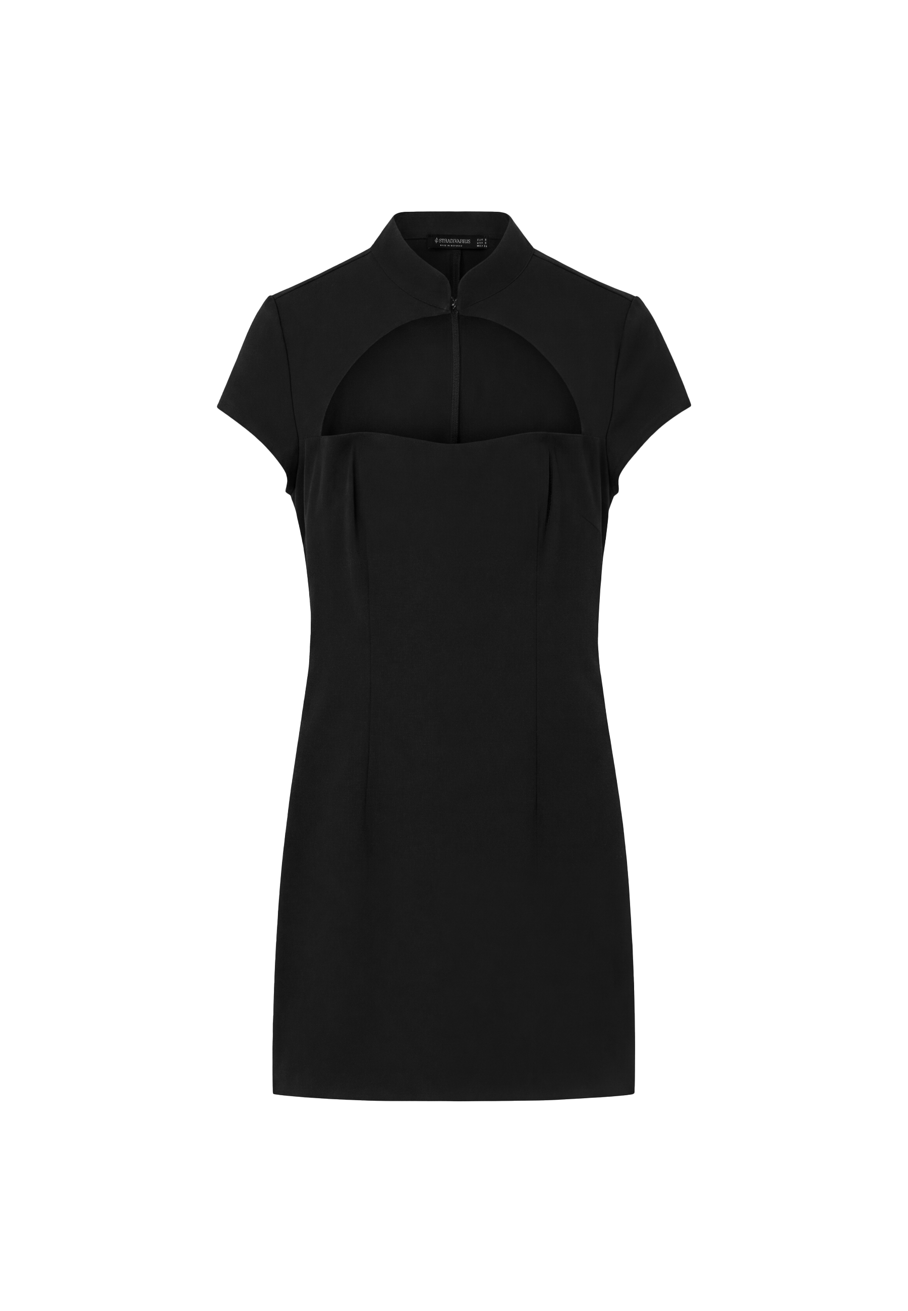Fitted cut-out dress — Black