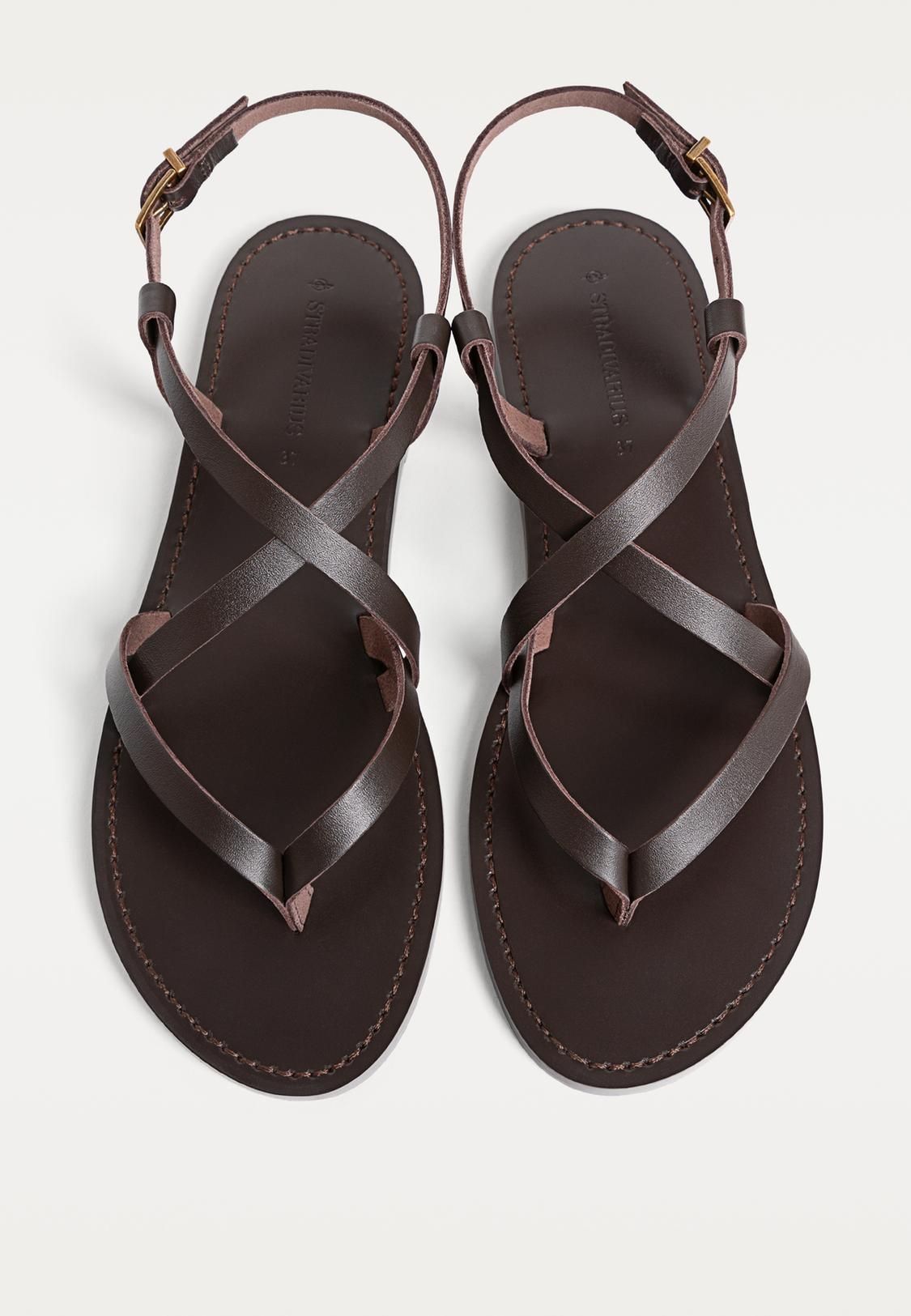 Stradivarius Sandalias Tacon Tiras Atadas Moda Stradivarius CuÃ±as