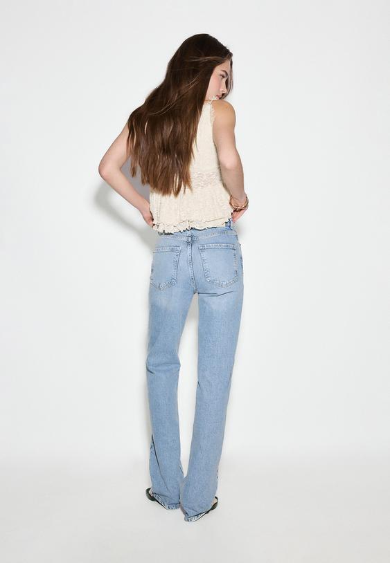 d98 vintage efektli straight fit jean