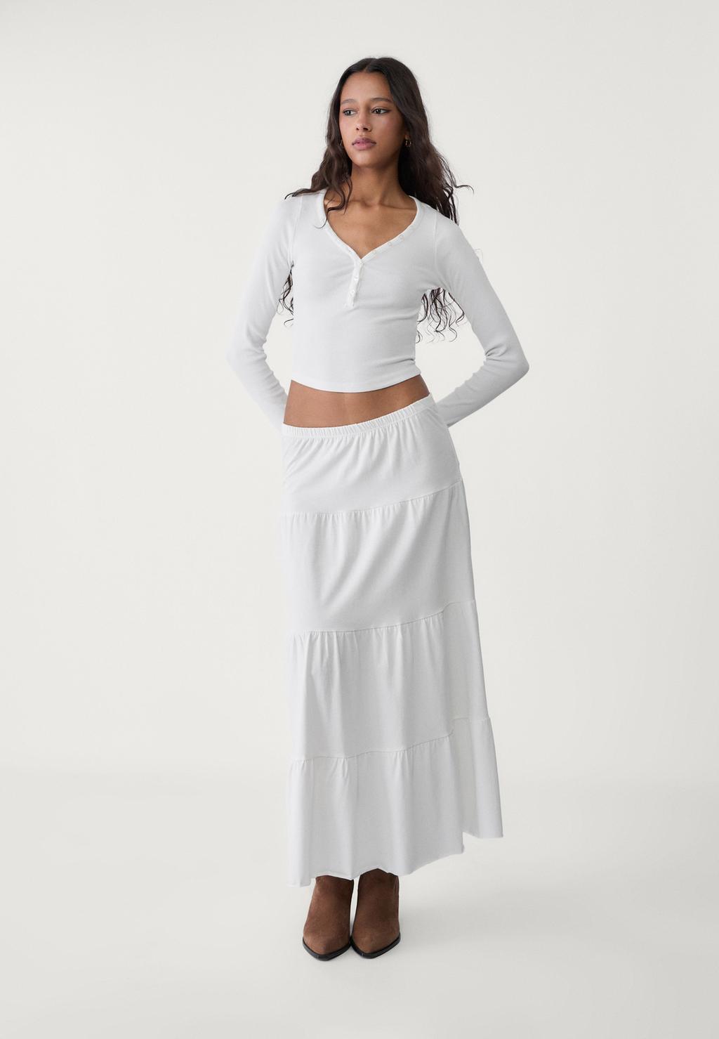 Long flowing boho skirt