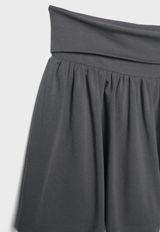 Geniş belli örgü şort etek - Görsel 9