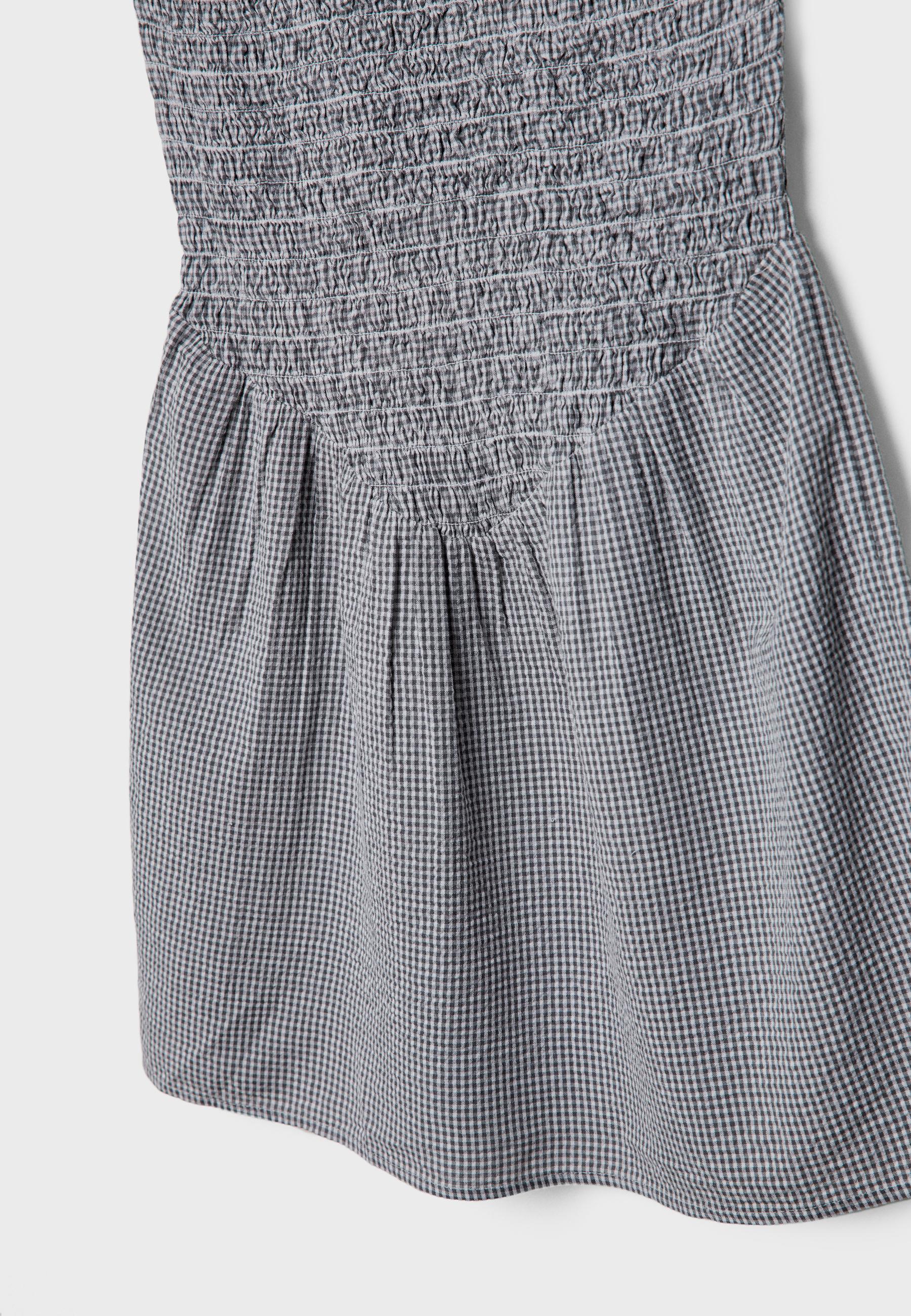 【Riu】gingham check short skirt Sサイズ グレー Cotton voile gingham skirt vichy - Comptoir des Cotonniers