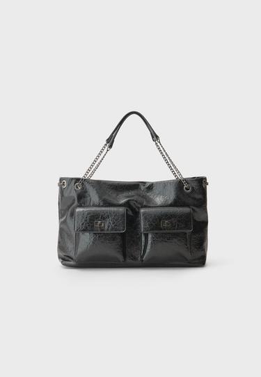 Maxi pocket shoulder bag — Black 1