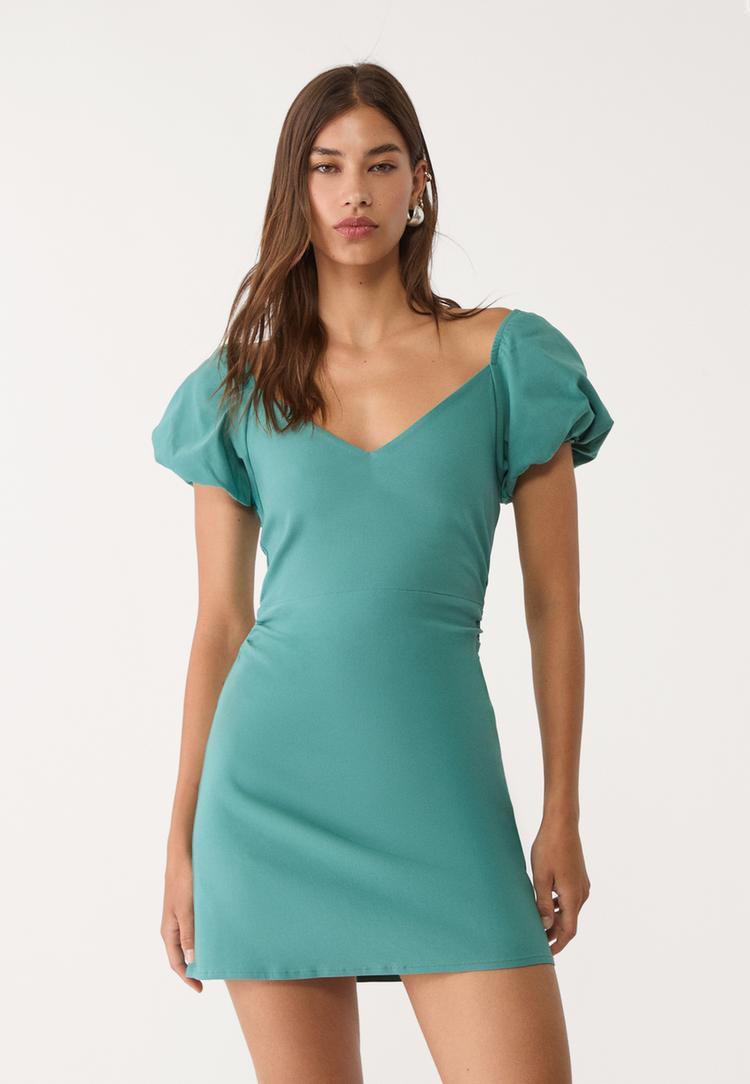 vestido corto espalda descubierta