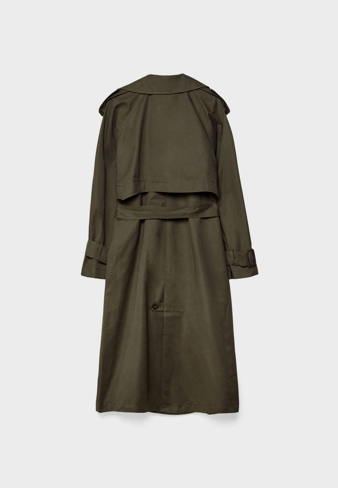 Long oversize trench coat