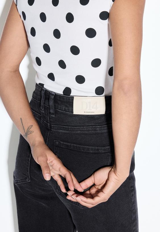 Stradivarius D14 Jeans Comfort Slim Black Denim Wash 14