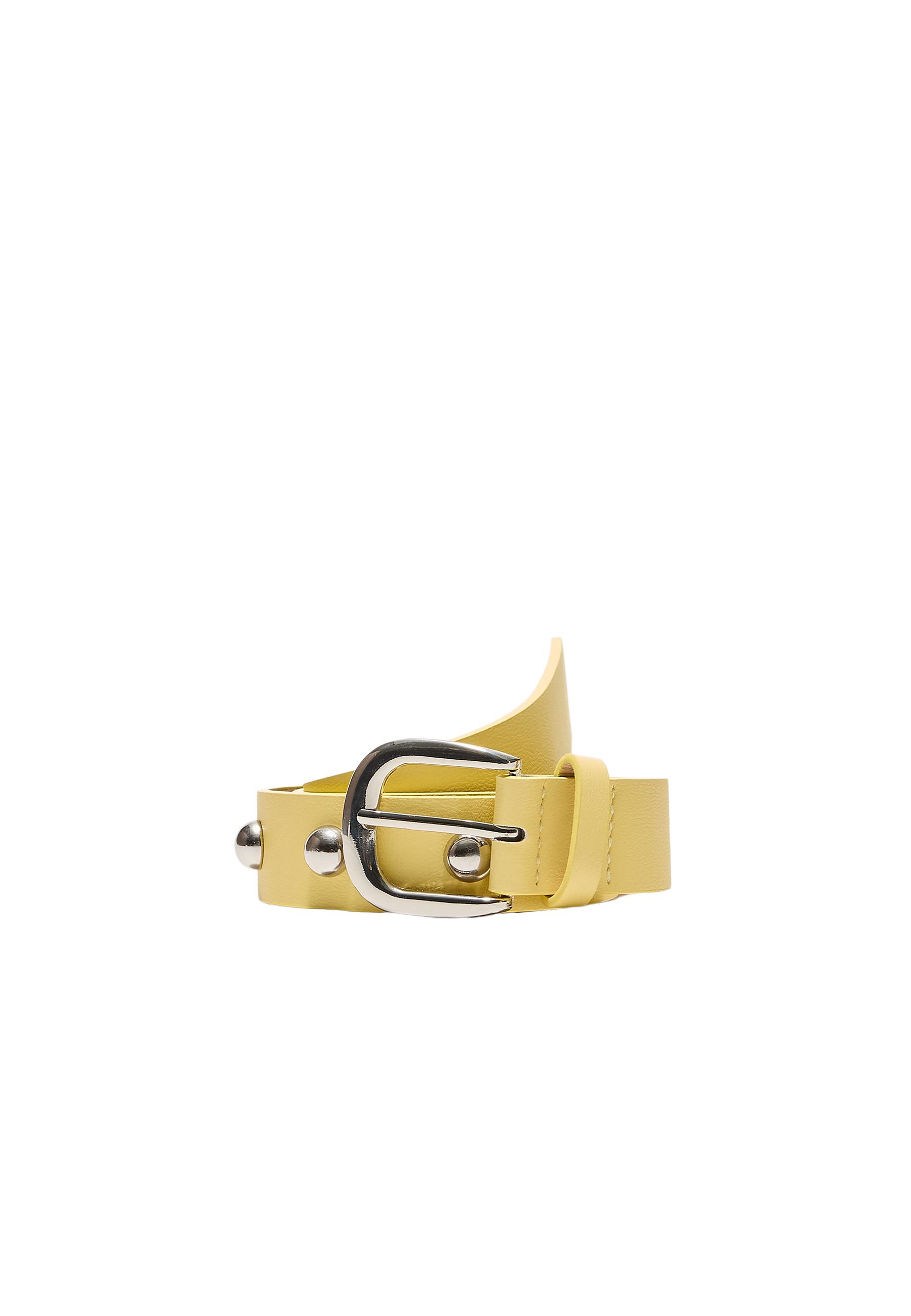 Basic studded belt — Pastel yellow