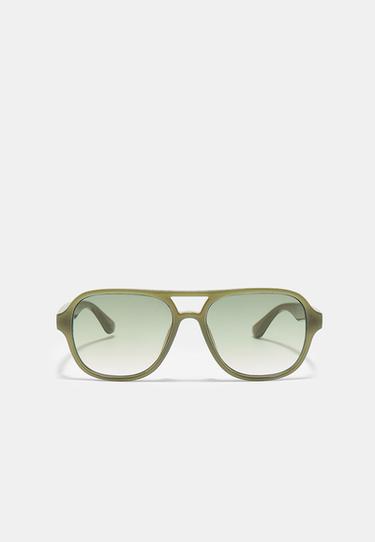 Double bridge sunglasses — Khaki 1
