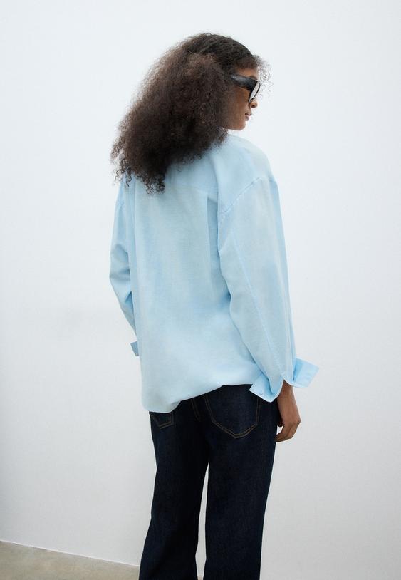 keten etkili dokumlu gomlek