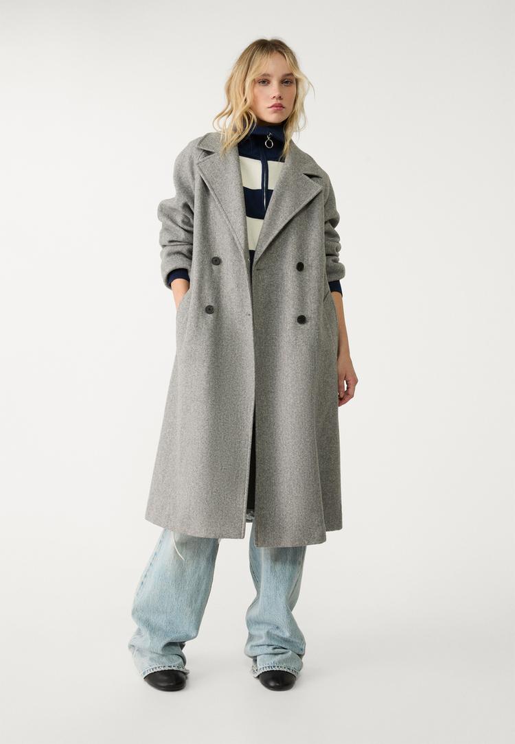abrigo trench tacto suave