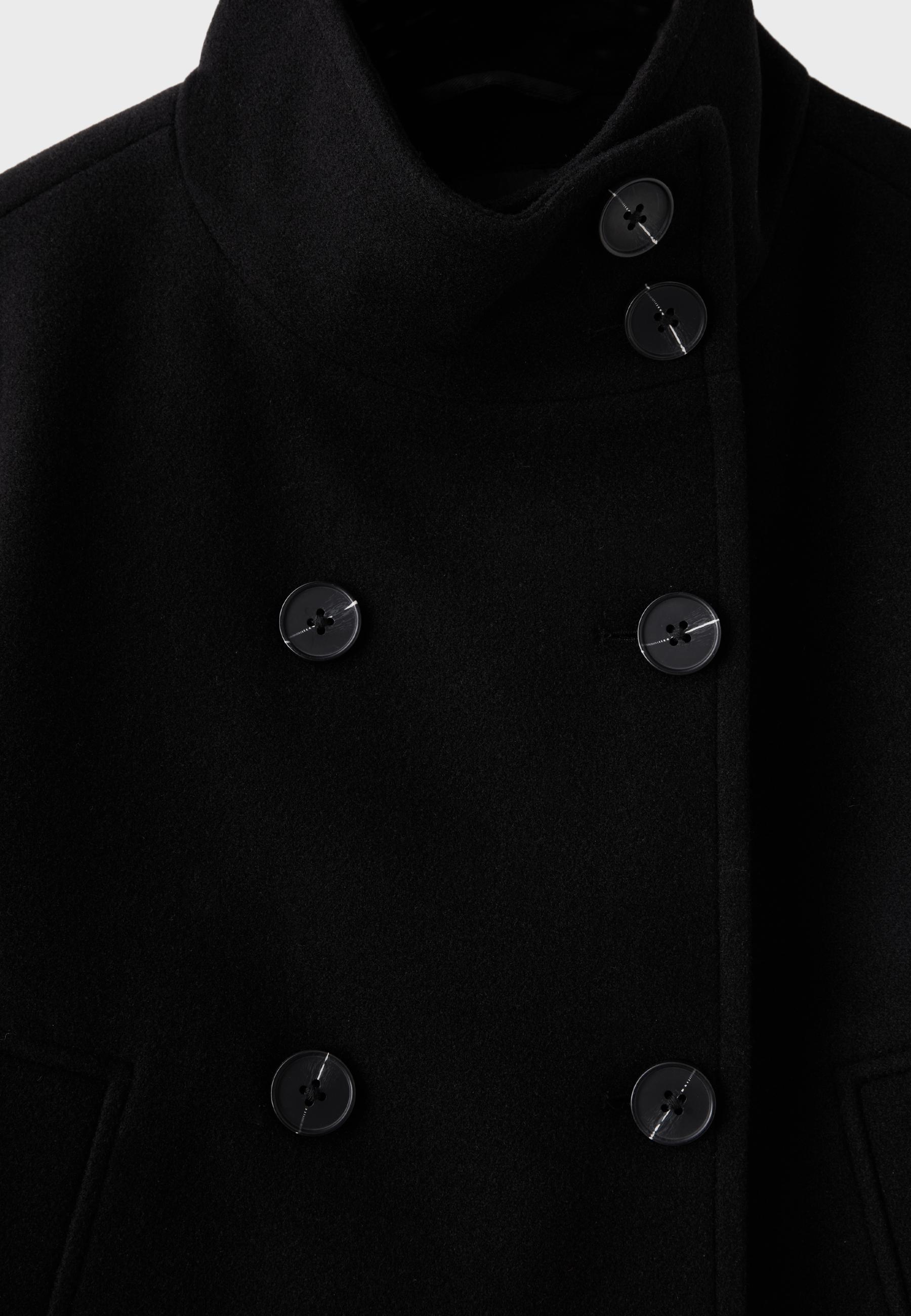 Wool-blend high neck jacket - Women's fashion | Stradivarius