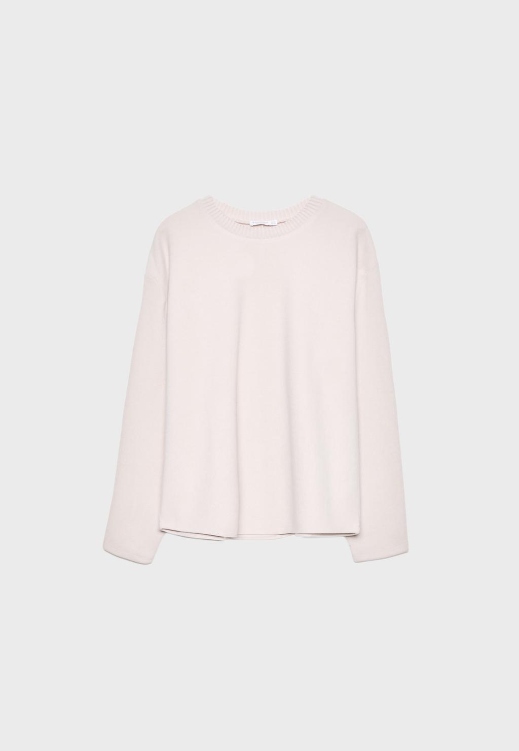 Knit round neck T-shirt