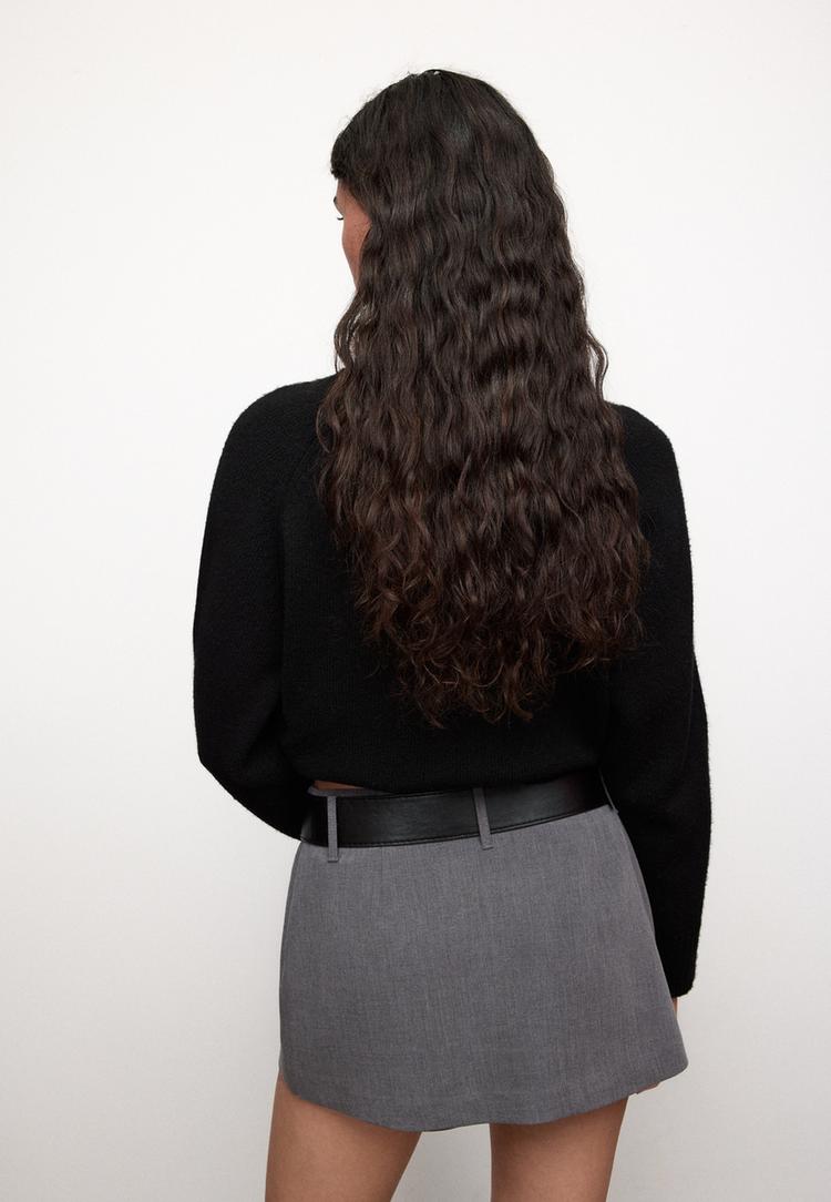 mini gonna pantalone elegante con cintura