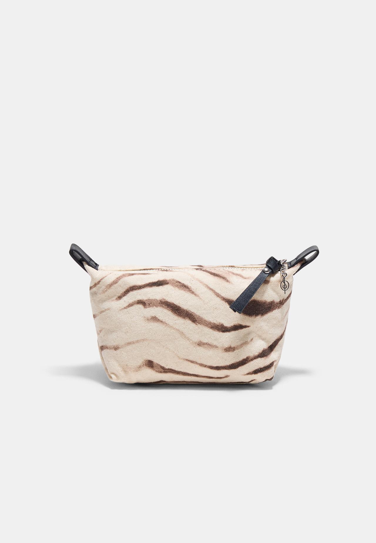 Print toiletry bag — Ecru